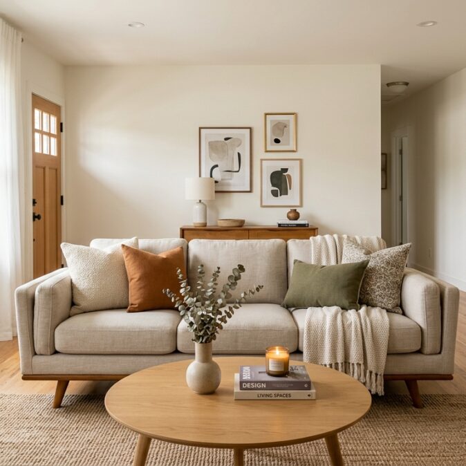 Un salón transformado por el Home Staging estratégico.